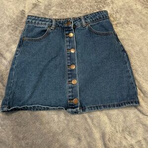 Forever 21 Blue Denim Mini Skirt